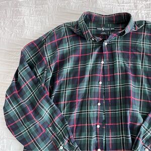 Ralph Lauren Men's Green Plaid Flannel